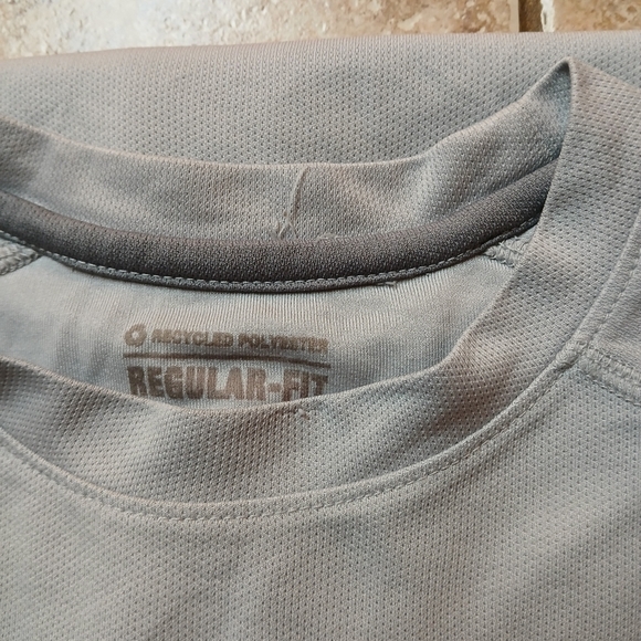 #0251 Boys Regular-Fit Core Tee Plain Gray T-Shirt Size Medium (8-10) - Picture 16 of 16